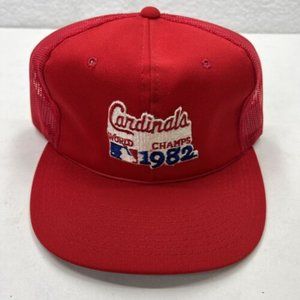 Vintage 80s Sports Specialties St Louis Cardinals Trucker Snapback Hat Mesh Cap